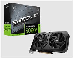 PLACA MSI RTX 5060Ti 8GB SHADOW 2X OC PLUS DDR7