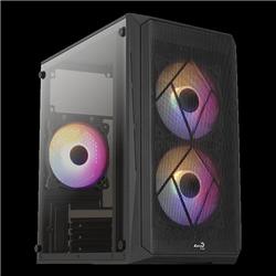 GABINETE AEROCOOL CS-107-A-BK-V2 FRGB (MICRO-ATX/MINI-ATX) (3FAN/ACRILICO/GPU 286MM)