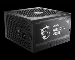 FUENTE MSI MAG A850GL 850W/80 PLUS GOLD/PCIE5/MODULAR (CABLE POWER AMERICANO)