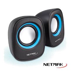 NETMAK PARLANTE POTENCIADO USB 2.0 BLUE  NM-9025B