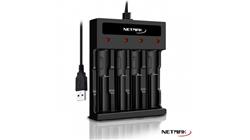 NETMAK CARGADOR USB P/4 PILAS AA/AAA  NM-CH5