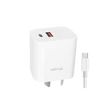 NETMAK CARGADOR DUAL USB + USB-C 20W/+ CABLE TIPO C / NM-CP28