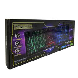 NETMAK TECLADO GAMER COMPACTO RETROILUMINADO NEGRO  / NM-DARK
