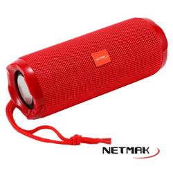 NETMAK PARLANTE FLOW PORTABLE BLUETOOTH 10W  RED NM-FLOW-R