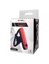 NETMAK LUZ RECARGABLE TRASERA PARA BICICLETA NM-LD4