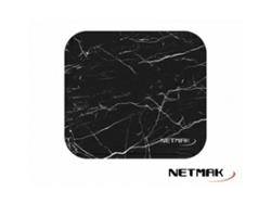NETMAK PAD MOUSE LISO MARMOL NEGRO NM-M1223