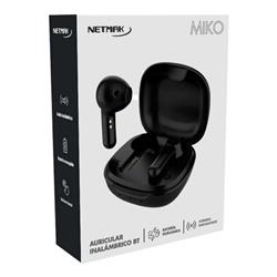 NETMAK AURICULAR BLUETOOTH IN-EAR /NEGRO / NM-MIKO