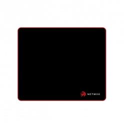 NETMAK PAD MOUSE GAMER 30X25 / NEGRO + LATERAL ROJO/ NM-MP752