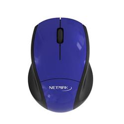 NETMAK MOUSE INALAMBRICO 2.4GHZ BLUE  MINI NM-MW08B