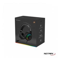 NETMAK AURICULAR GAMER RGB  + MICROFONO JACK 3.5MM