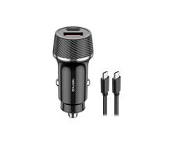 NETMAK CARGADOR PARA AUTO 48W DOBLE PUERTO (USB C+USB A) + CABLE USB C / NM-UCC14